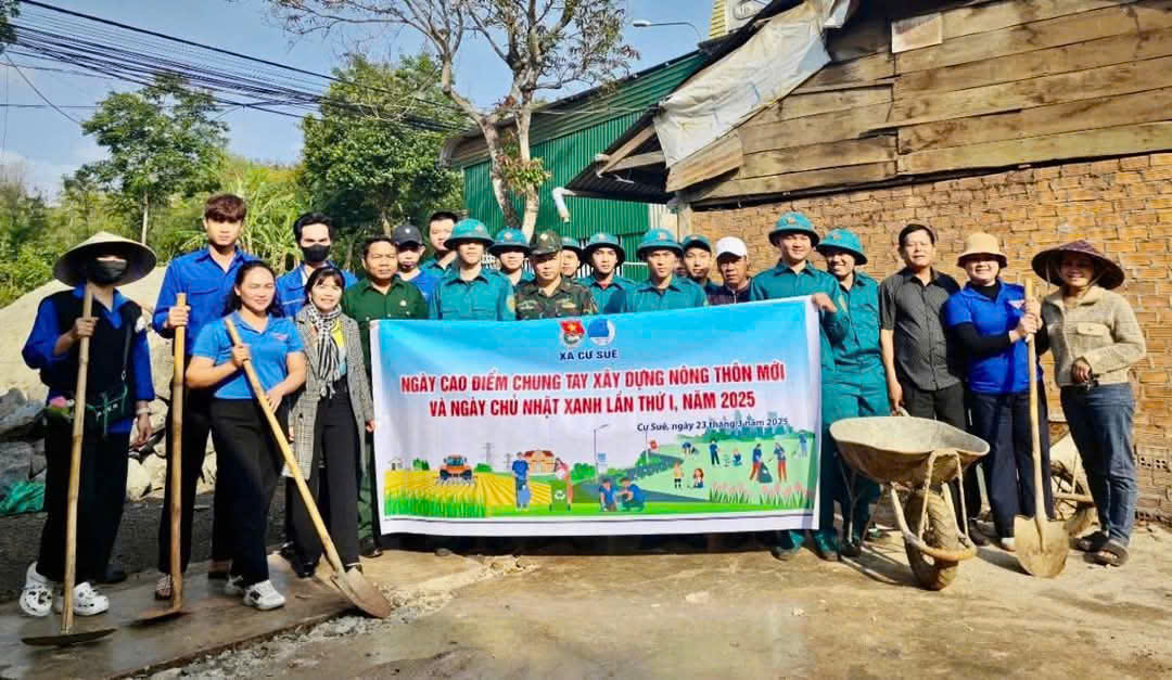 Xã Cư Suê chung tay hỗ trợ hộ nghèo, hộ cận nghèo xây dựng nhà